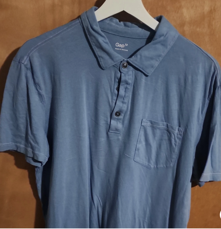 Gap M Polo Shirt w/ Pocket Button